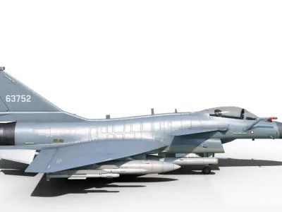 4 Paintschemes J-10CE Fighter Jet J-10C Variant J10C PAKAF PLAAF Low-poly 3D model