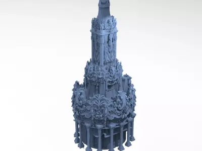 Palace of Versailles Fantasy Tower 4 3D model