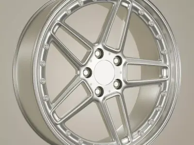 AC Schnitzer Type 2 Style Wheel Low-poly 3D model