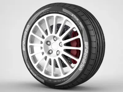 Wheel tire 3D model
