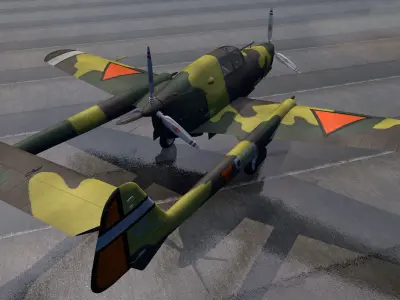 Fokker D-23 - D-XXIII 3D model