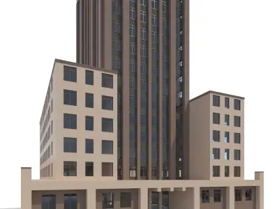 Commercial Building-015 Office Tower 3D model