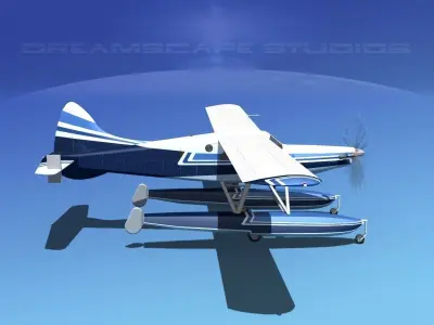 DeHavilland DHC-2 Turbo Beaver V14 3D model