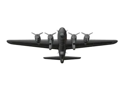 Boeing B-17 Flying Fortress 3D print model