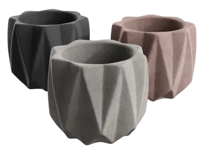  Small Geometric Planter Models 