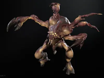 Chopper Low-poly 3D model