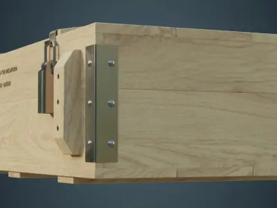 Ammunition Box 2B Low-poly 3D model