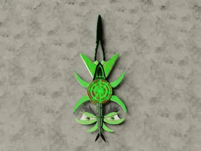 Toxic Sword Low-poly 3D model