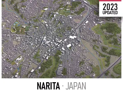 Narita Low-poly 3D model