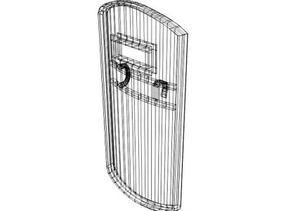 Personal Armor Shield - Swat Shield 3D model