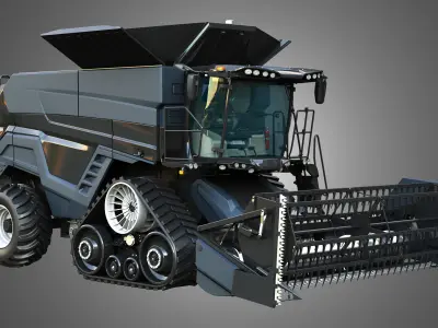 IDEAL - Combine Harvester - Small Grain Harvester Head 3D model