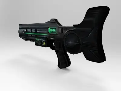 Sci-Fi Futuristic weapons Low-poly 3D model
