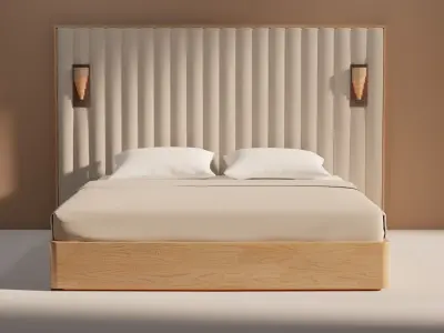 Bed 01 Free low-poly 3D model