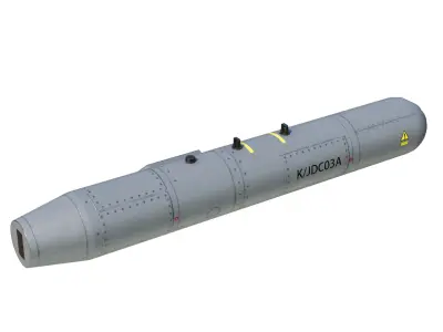 KJDC03A Targeting Pod of Chinese Military Jet Low-poly 3D model