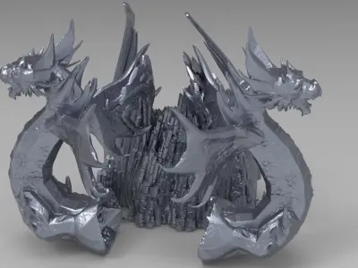 Druid Primeval dragon gate 3D model