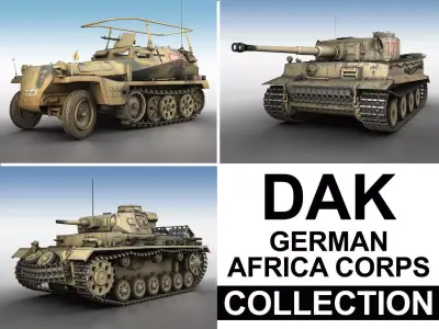 Deutsches Afrika Korps - DAK - Collection 3D model