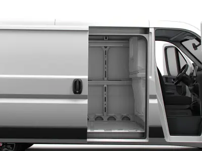 Fiat Ducato Van L2H1 HQ Interior 2023 3D model