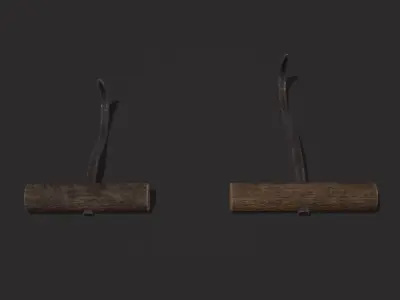Hooks Low-poly 3D model