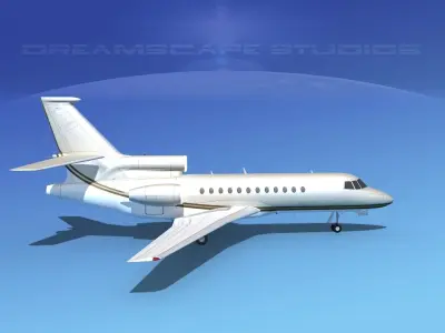 Dassault Falcon 900 V14 3D model