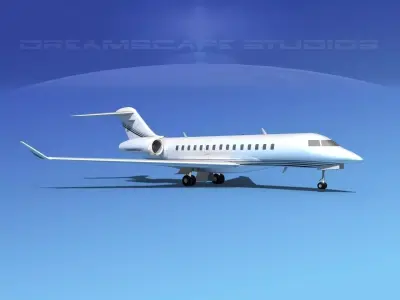 Bombardier Global 5000 V02 3D model