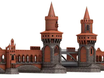 Oberbaum Bridge 3D model