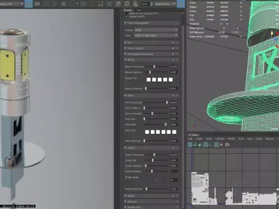 Photorealistic automotive lightbulb collection - item 022 3D model