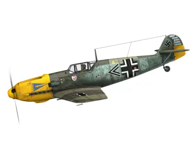 Messerschmitt - BF-109 E - JG2 3D model