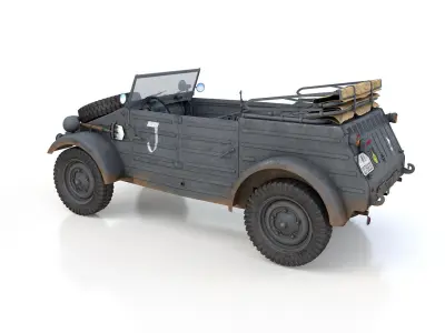 VW - Typ 82 - Kuebelwagen - 26 Panzer Division 3D model