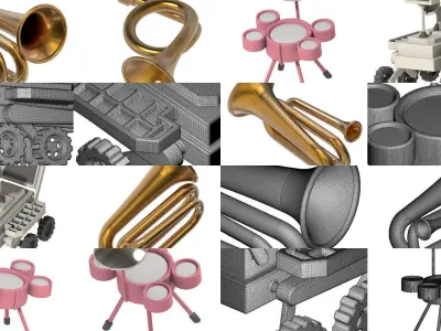 PREMIUM INNOVATIVE ENGINEERING TOYS PACK 3D Model Collection