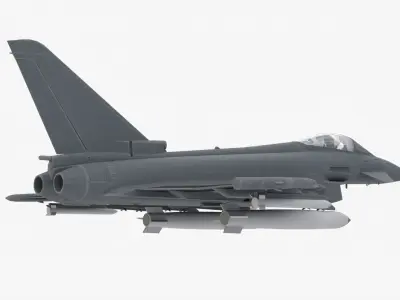 8K EF-2000 Low-poly 3D model