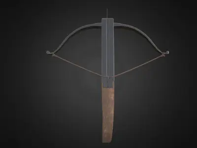 Medieval Hand Crossbow Asset Free low-poly 3D model