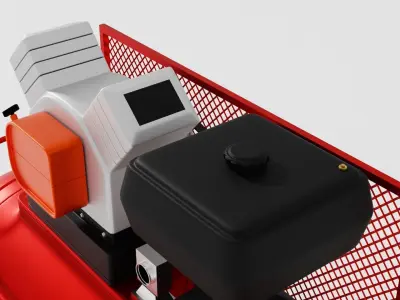 Air Compressor Low-poly 3D model