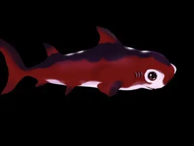 Hammerhead Shark Low-poly 3D model