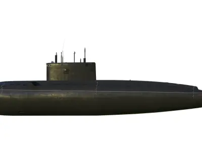 Kilo class submarine project 636 3D model