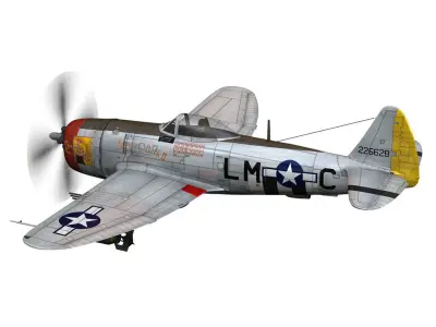 Republic P-47 Thunderbolt - Rozzie Geth II 3D model
