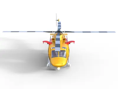 Rescue Helicopter 3D model purchase