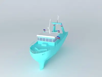 Trawler manufacturing Free 3D model
