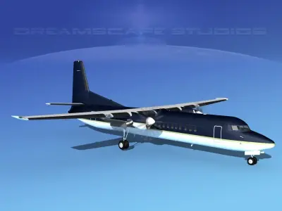 Fokker F-60 Corporate 5 3D model
