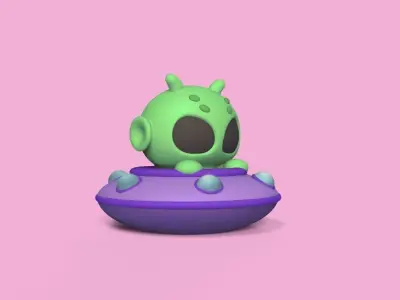 Alien Ufo 3D print model