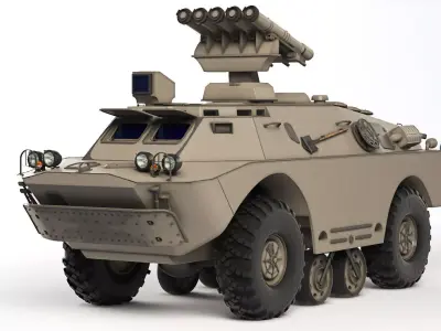 BRDM-2 9P148 Competition 1978 3D model