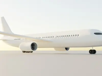 Airplane Low-poly 3D model