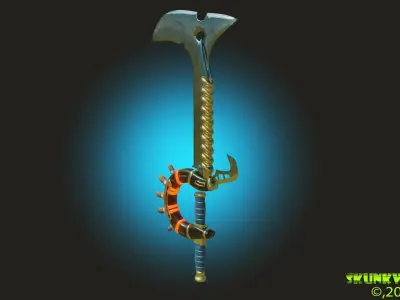 Sword Concept 02 Low-poly 3D model