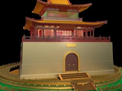 Chinese ancient house 3D model