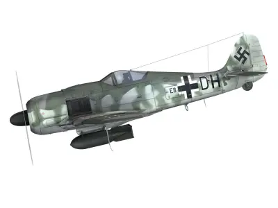 Focke Wulf - FW190 F8 - E8 DH 3D model