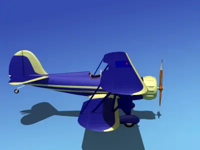 Waco YMF-5 V13 3D model