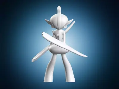 Gallade Miniature Figure 3D print model