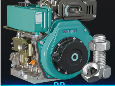 600 Fasteners Basemesh Low-poly 3D model