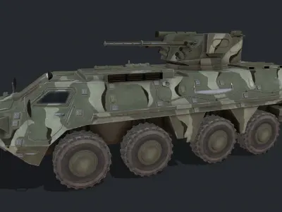 BTR-4 Low-poly 3D model