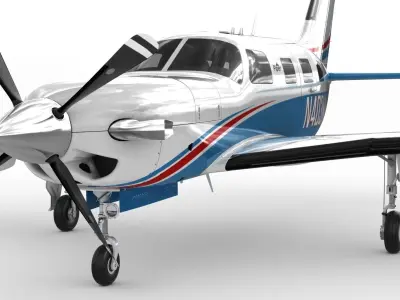 Piper Meridian 3D model