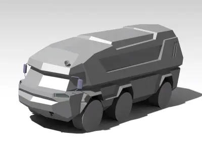 CherAn BTR Camper 02 Free 3D model